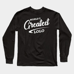 Lolo - World's greatest lolo Long Sleeve T-Shirt